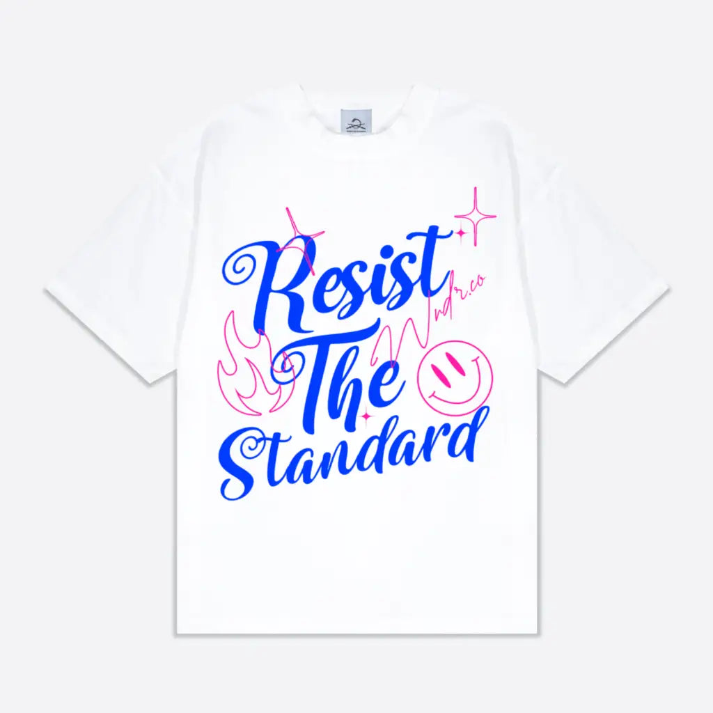 Resist the Standard Tee - s / white - tshirts